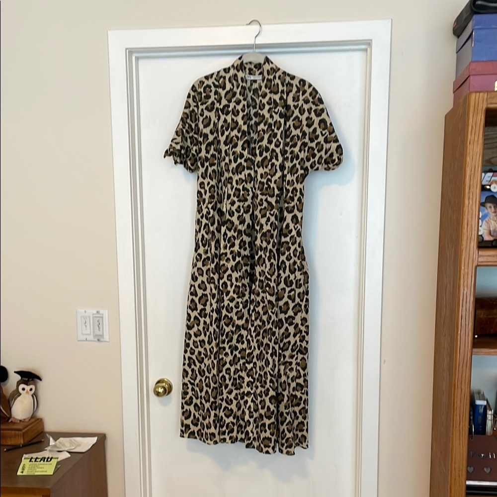 Zara Leopard Print Women's Dress XL